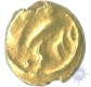 Gold Fanam Coin  of Alamgir II of Kolar of  Maratha Confederacy.