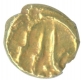 Gold Fanam Coin  of Alamgir II of Kolar of  Maratha Confederacy.