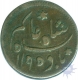 Copper Half Anna Coin of Bengal Presidency.