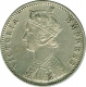 1897, Silver One Rupee, Calcutta, About Extremely Fine, Rare.