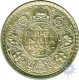 Silver One Rupee Coin of King George VI of  Bombay Mint of 1938.