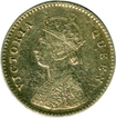 Silver Two  Annas Coin of  Victoria Queen of 1876.