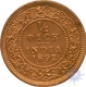 Copper Half  Pice Coin of  Victoria Empress of Calcutta Mint of 1892.