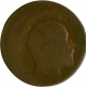 Error Bronze One Quarter Anna Coin of King  Edward VII of 1907.