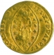 Gold zecchino Coin of Venice of Italy.