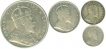 Silver Coins of Straits Settlements.