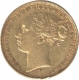 Gold Sovereign Coin of  Melbourn Mint of UK of  1880.