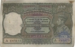 Hundred  Rupees Bank Note of  King George VI of Signed by  C D Deshmukh of  Calcutta Mint.