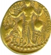 Gold Dinar of Vasudeva of Kushan Dynasty.