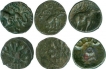 Copper Coins of Satakarni I of Satavahana Dynasty.