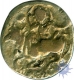 Base Gold Dinar of Sasanka Dynasty.