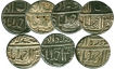 Silver Rupee Coins of Akbar of Ahmedabad Mint.