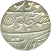 Silver Rupee of Aurangzeb of Surat Mint.