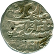 Silver Rupee of Aurangzeb of Zafaranbad Mint.