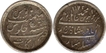 Silver Half Rupee Coins of Madras Presidency.