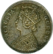 Silver Rupee of Victoria Queen of 1862.