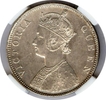 Silver One Rupee of  Victoria Queen of Bombay Mint.
