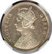 Silver One Rupee of Victoria Queen of Bombay MInt.