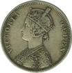 Silver One Rupee of Victoria Queen of 1874.