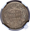 Silver One Rupee of Victoria Empress of Bombay Mint.