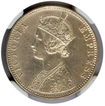 Silver One Rupee of  Victoria Empress of  Bombay Mint.