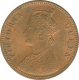 Copper Quarter Anna of  Victoria Queen of 1862.