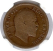 One Quarter Anna of King Edward VII of 1908.