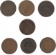 One Twelfth Anna Coins of  British India Coins.