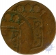 Copper Double Strike Coin of Dutch India.