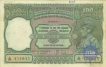 One Hundred Rupees Banknote of King George VI Signed by J B Taylor.