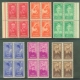 Six blocks Complete set of 1952.