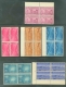 Six blocks Complete set of 1954.