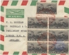 Private Cover bearing stamps of 2 Annas railway of 1953.