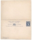 5 Cent. UPU, Victoria, Post Card, Reply card ( the Annexed Card is intended for Answer, Mint. 