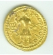 Gold Dinar Coin of Huvishka of Kushan Dynasty.