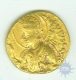 Gold Dinar Coin of Huvishka of Kushan Dynasty.