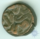 Copper Dam Coin of Akbar of Agra Mint.