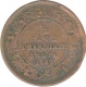 Copper Quarter Anna & Half Pice of Victoria Empress of Dhar State.