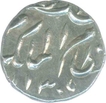 Silver One Eighth Rupee of Mir Mahbub Ali Khan of Farkanda Bunyad Haiderabad Mint.