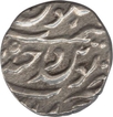 Silver One Four Rupee of Mir Mehbub Ali Khan II of Farkhanda Bunyad Haiderabad Mint.