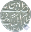 Silver One Four Rupee of Mir Mehbub Ali Khan II of Farkhanda Bunyad Haiderabad Mint.