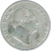 Silver One Rupee Coin of King William IIII of 1835.