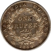 Silver One Rupee Coin of Victoria Queen of Calcutta Mint of 1840.