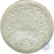 Silver One Rupee Coin of Victoria Queen of Bombay Mint of 1862.