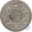 Silver One Rupee of King George V of Bombay Mint of 1911.