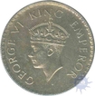 Silver One Rupee of King Geroge VI Bombay Mint of 1938.