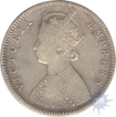 Silver Half Rupee of Victoria Empress of Bombay Mint of 1888.