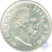 Silver Quarter Rupee of  King William IIII of 1835.