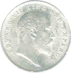 Silver Two Annas of King Edward VII of Calcutta Mint of 1910.