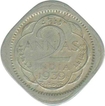 Cupro Nickle Two Annas King George VI of Bombay Mint of 1939.